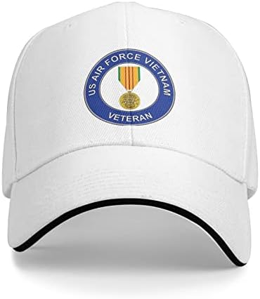 САЩ е ветеран от ВВС на Виетнам,регулируем ковбойская бейзболна шапка шапка за мъже жени Реколта унисекс сезони