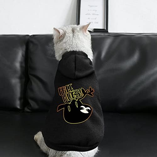 Hoody Sloth Hug Cat & Dog с Качулка, Мека и Топла Hoody за Кучета, Пуловери за Кученца за Малки Средни Домашни