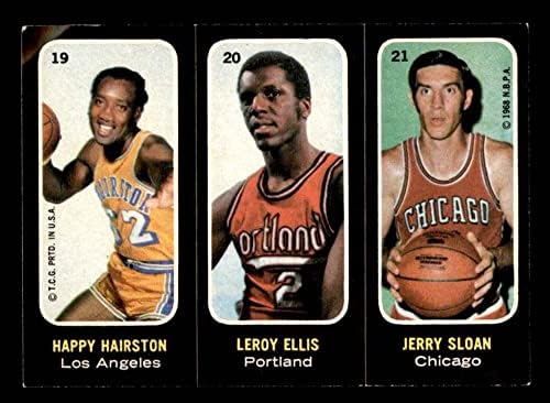 1971 Topps 19 Хайрстон/Елис/Слоун Лейкърс/Трейл Блейзърс/Булс (Баскетболно карта) ТНА Лейкърс/Трейл Блейзерс/Булс