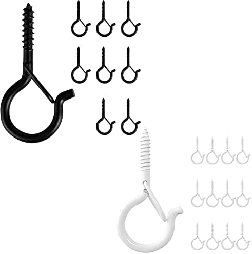 BEHENO 8 БР. черни спирални куки и 12 бр. бели Спирални куки, дизайн предохранительной ключалката, лесно се