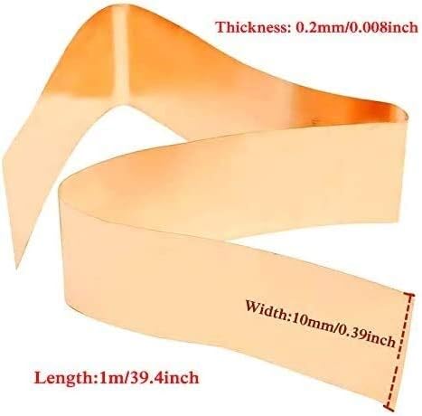 Ролка лента от меден лист SoGuDio с различна ширина, широко използван при проектирането на продукта, Латунная табела (размер: 10 мм)