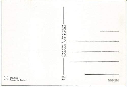 Реколта картичка Apunte De Barcas Sorolla с размер 4 x 6 инча D1