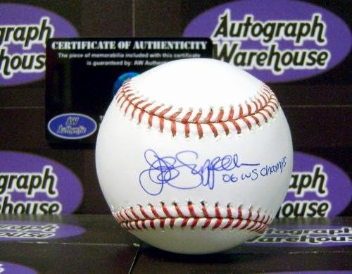Играта на топка с автограф на Джеф Суппана и надпис 06 WS Champs