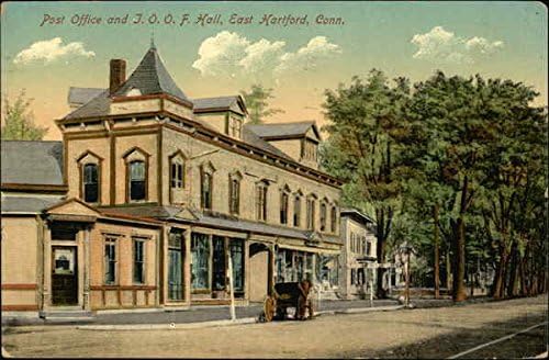 Пощата и Дж. Оа Оа Af Хол На Изток-Хартфорд, Кънектикът, Кънектикът Оригиналната Антични Картичка