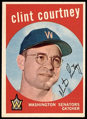 1959 Topps # 483 Клинт Кортни Вашингтон Сенатърс (Бейзболна картичка) EX/ MT Senators