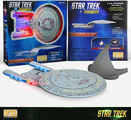FAMETEK Star Trek U. S. S. Enterprise 1701-D – корпоративна копие на Bluetooth слушалки и захранване с дизайн
