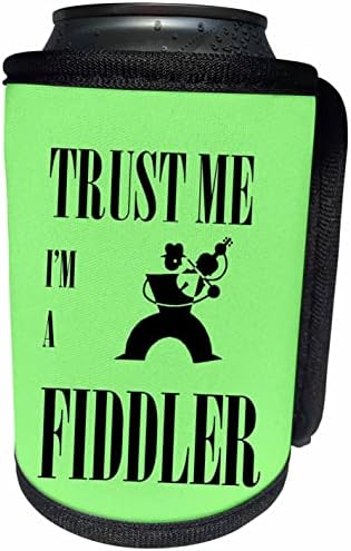 3dRose Trust Me Im A Fiddler Бял Дизайн - Опаковки за бутилки-охладители (cc_356027_1)