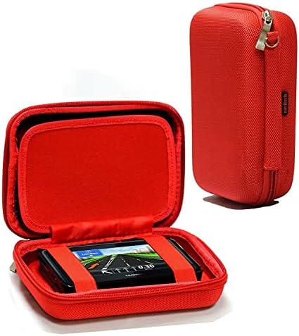 Твърд калъф Navitech Red за носене GPS, съвместима с Tomtom VIA 1435TM 4,3