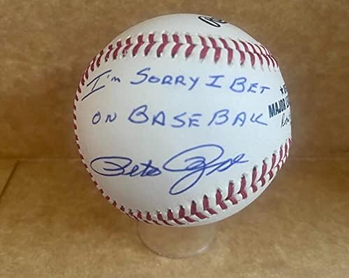 Пийт Роуз, Извинявай, сложих На Бейзбол С Автограф M. l. Baseball Jsa Af50443 - Бейзболни Топки С Автографи