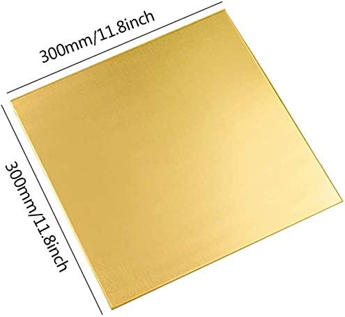 Меден лист от месинг LUCKNIGHT идеален за електрически проекти с дебелина 300 mm x 300 mm: латунная плоча 2