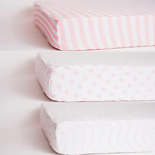 Комплект спално бельо за детска креватчета NODNAL CO. 3 Розов цвят за момиченце - Спално бельо за детска стая