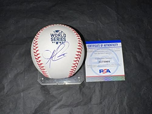 Ози Олбис подписа договор с Суперзвезда на световно Първенство по бейзбол 2021 година PSA / Бейзболни топки С ДНК-автограф