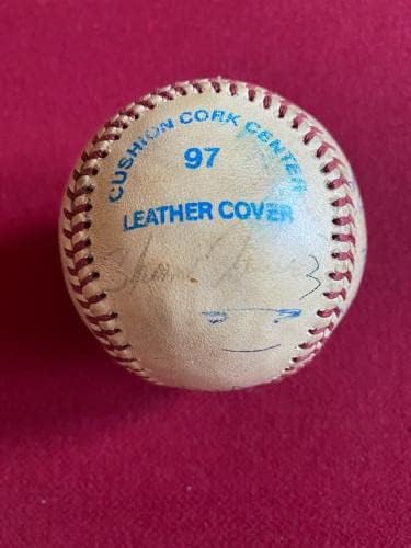 Ханк Аарон, с автограф (Писмо JSA) бейзбол Зала на славата (Рядък / Ретро) - Бейзболни топки с автографи