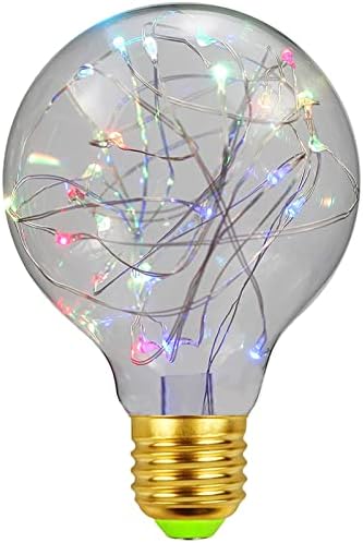 Led Топката, Страхотна Крушка с цветно светлина, Декоративна Реколта Венец G80 Edison със звездите, крушка на