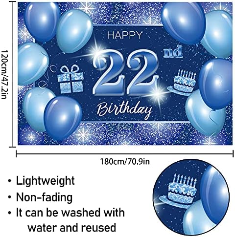 С 95–ти Рожден Ден на Фона на Банер Декор в Синята Лента С Пайети на 95 Години, Тематична Украса за Парти в