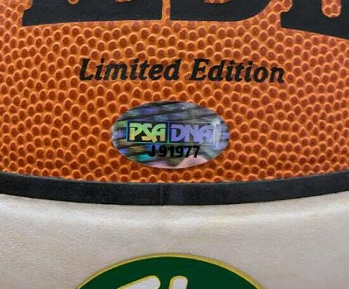 Сам Джоунс ПОДПИСА Лого LE Баскетбол Бостън Селтикс Stat HOF PSA/С АВТОГРАФ на ДНК - Баскетболни топки с автографи