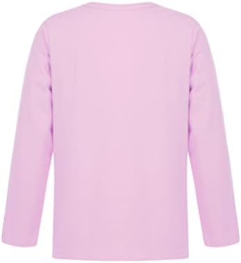 TiaoBug/ Блузи от Памук За най-Малките Момчета и Момичета, Бельо, Базова Однотонная Тениска с кръгло деколте