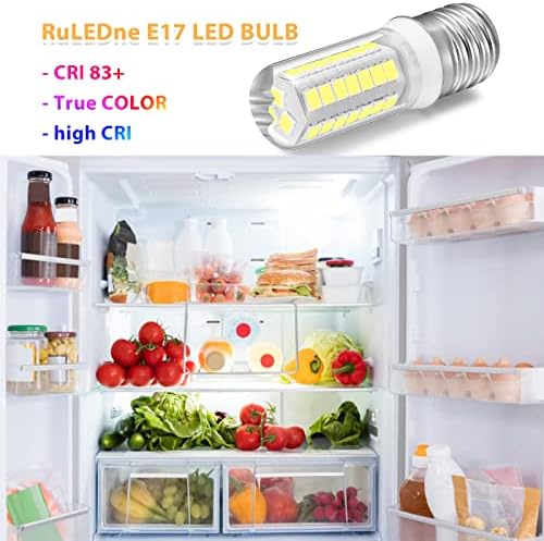Led лампи RuLEDne Dimmable E17 за осветление микровълнова фурна върху готварска печка, Дневна светлина 6000