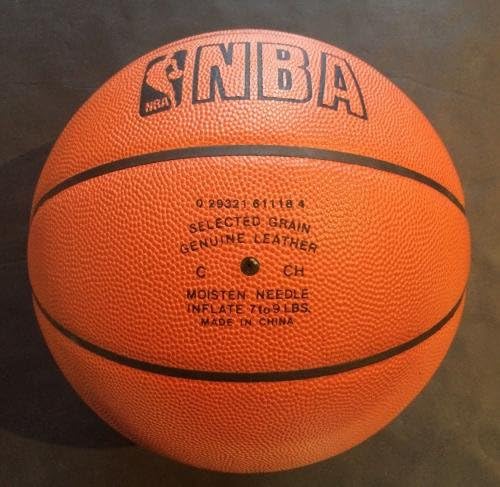 Julius Erving Nets 76-ърс подписа договор с NBA Pro game баскетбол INS Dr J auto CBM COA - Баскетболни топки