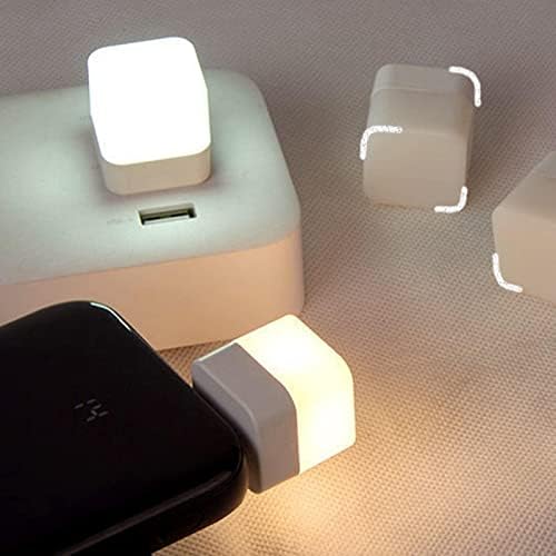 USB Plug Външна Лампа Малка нощна светлина Зареждане на Мини-Библиотеки Лампи Защита на Led Очи Квадратен Лампа