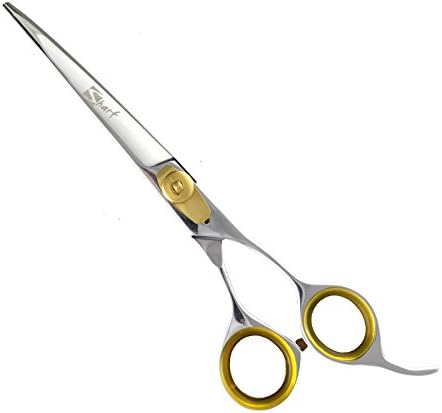 Набор от професионални ножици Sharf за домашни любимци: Gold Touch 6,5 Ножица за филировки на 42 зъба и Грижа