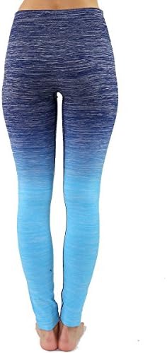 TD Collections Дамски Тесни два цвята Спортни Панталони за йога Пълна дължина