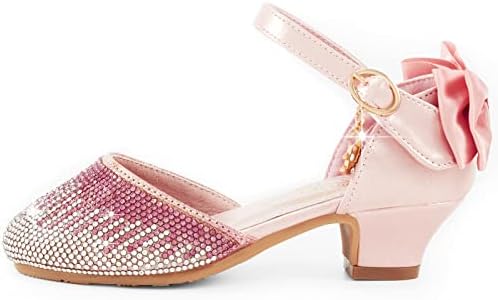 SYNPOS/ Модел Обувки за Малки Момичета; Блестящи Обувки Мери Джейн; Обувки на Принцесата на Ниски Токчета за