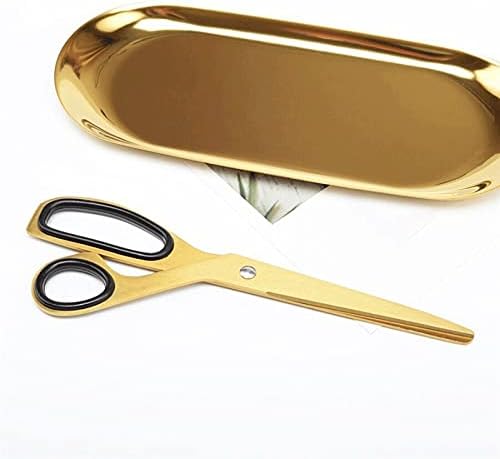 FUUIE Кухненски Ножици Месингови Асиметрични Ножици От Неръждаема Стомана Златни Ножици Офис-Канцеларски материали,