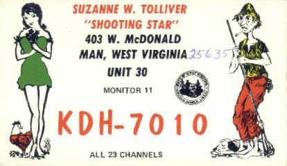 Мъж, пощенска Картичка от Западна Вирджиния