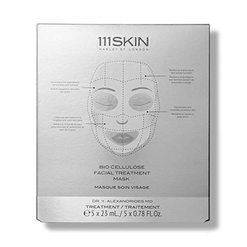 Биоцеллюлозная маска за лице 111SKIN Y Theorem | Възстановява, регенерира и подмладява кожата | Комплект от 5 броя (по 0,78 грама всяка)