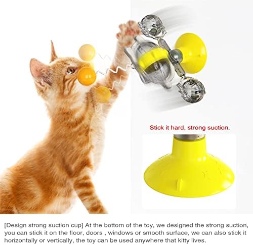 Играчка валяк за котки CICINOESI, 3 Нива, въртяща маса, играчки за котки, Три топчета с Шест Интерактивни играчки