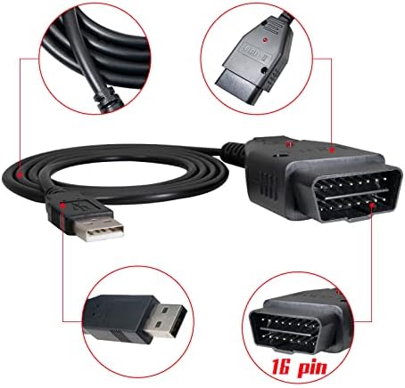 Диагностика USB кабел, Комплект Адаптори, Конектори, Съвместими с лодка Yamaha YDS 1.33, Морски извънбордови