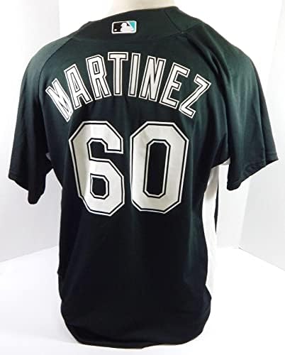2003-06 Флорида Марлинз Карлос Мартинз 60 Използван в играта тъмно зелена риза XL 8 - Използван в играта на