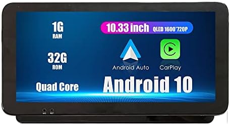 WOSTOKE 10,33 QLED/IPS 1600x720 Сензорен екран CarPlay и Android Auto Android Авторадио Автомобилната Навигация Стерео Мултимедиен Плейър GPS Радио DSP за Android Yaris x 2019