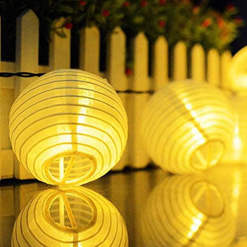 Novelty Place 6-цолови Бели Хартиени фенери (опаковка от 10 броя) - Отлични Китайски / Японски Украса за дома, партита и сватби